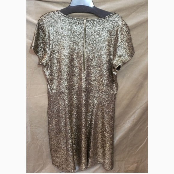 💥Michael Michael Kors Gold Foil Dress - Picture 4 of 7